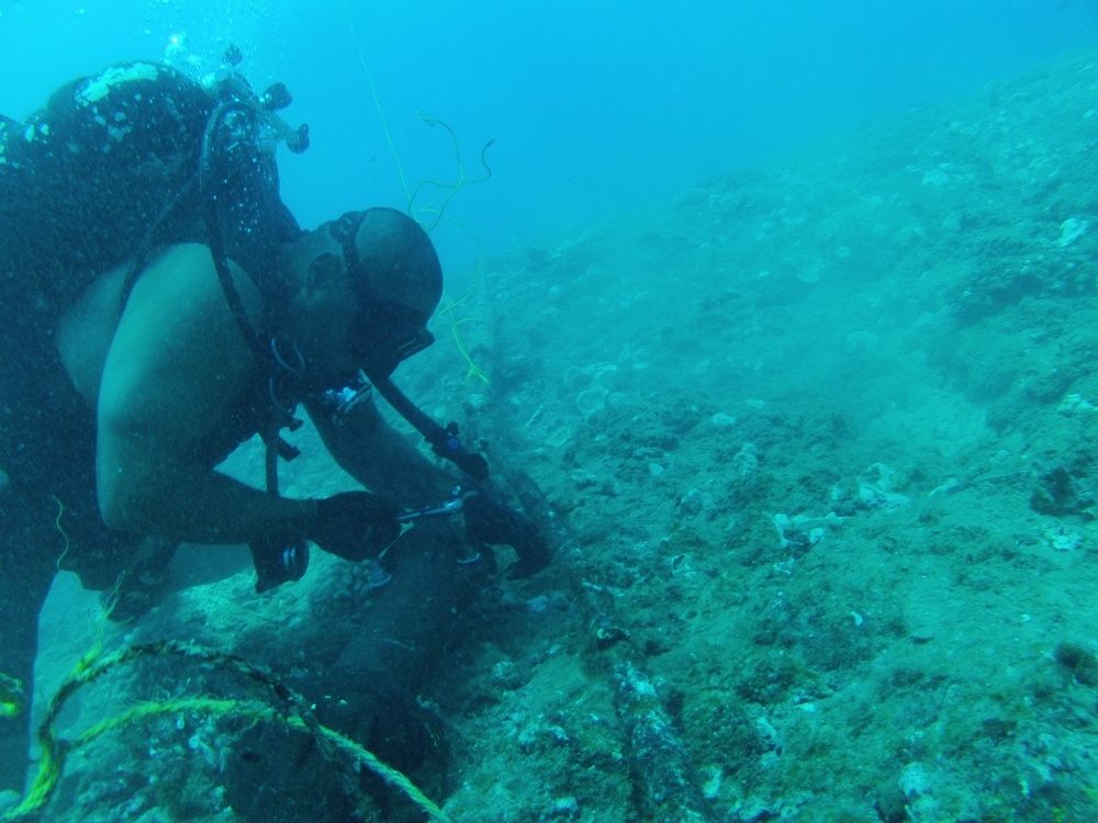 Underwater bolt installation