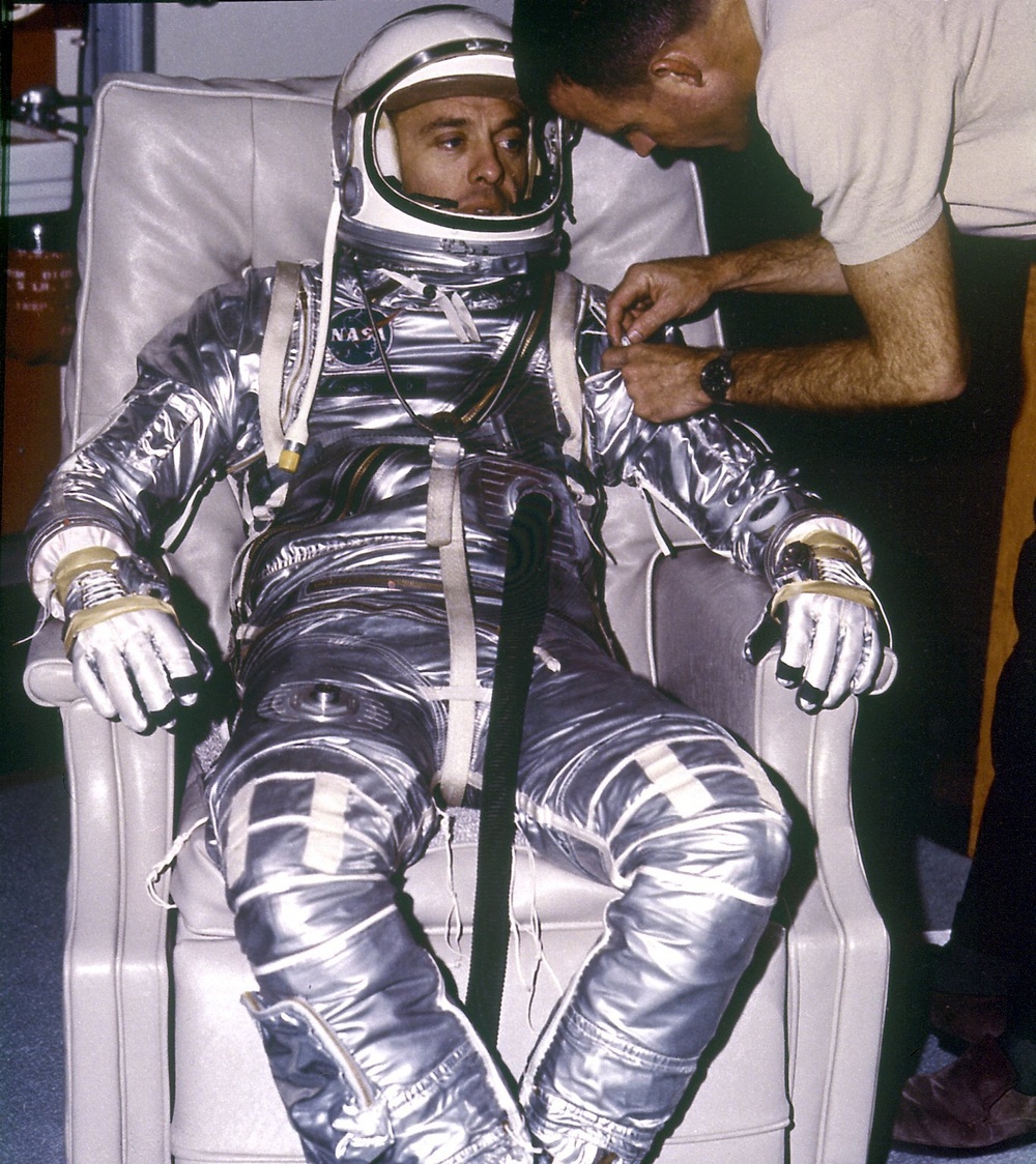 Astronaut Alan B. Shepard Prior to the First Marned Suborbital Flight