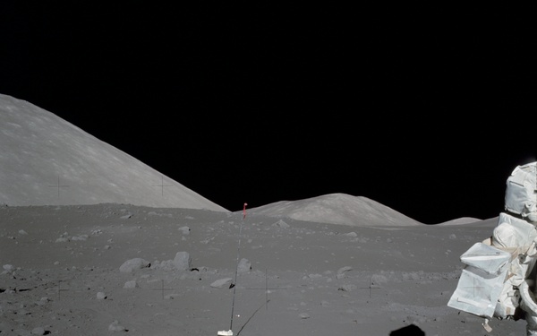 Apollo 17 Mission image - Station1, Panoramic, LMP, SEIS CHRG 6