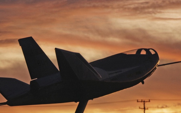 HL-10 on a Pedestal at Sunset