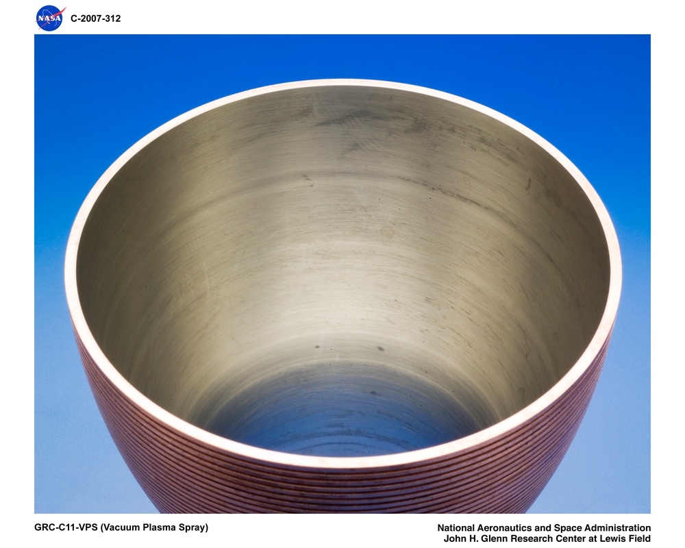 Machined Copper CGR-84 Thruster #GRC-C11-VPS (Vacuum Plasma Spray)