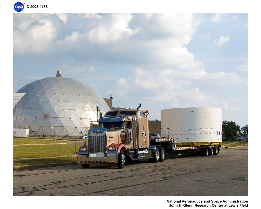 Movement of Ares 1-X segment US-7 from Building 50 to Building 333