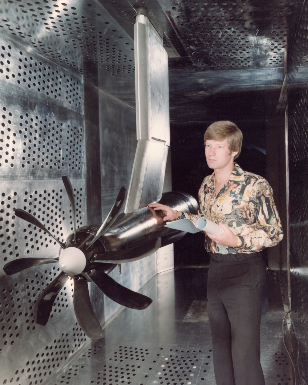 TURBOPROP MODEL IN THE 8X6 FOOT WIND TUNNEL