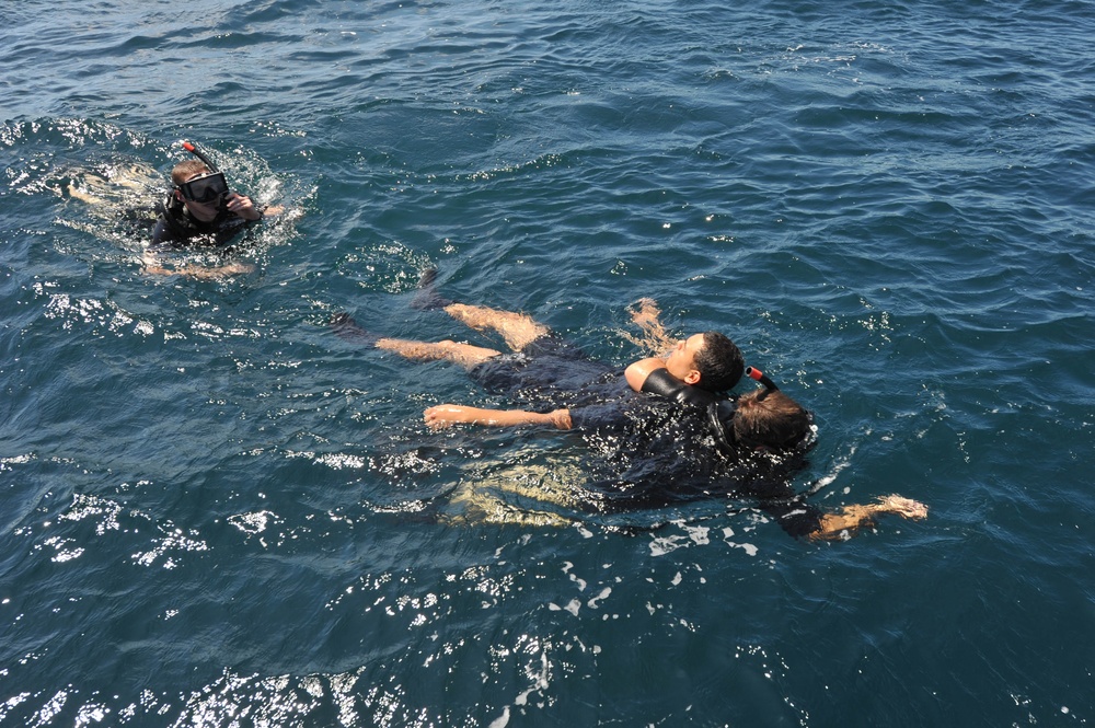 Search and rescue swimming operations