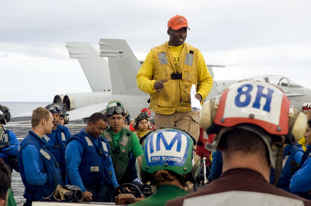 USS Harry S. Truman crew conducts ship training