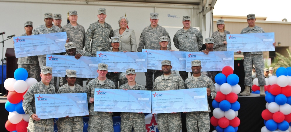 CFC-O holds check presentation ceremony