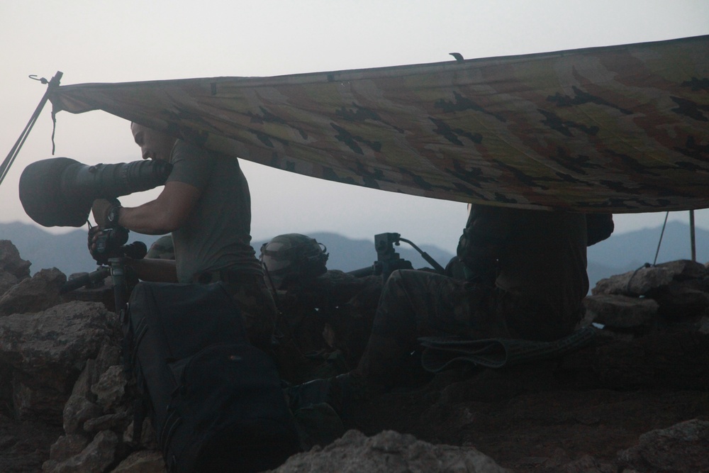 Soldiers provide overwatch