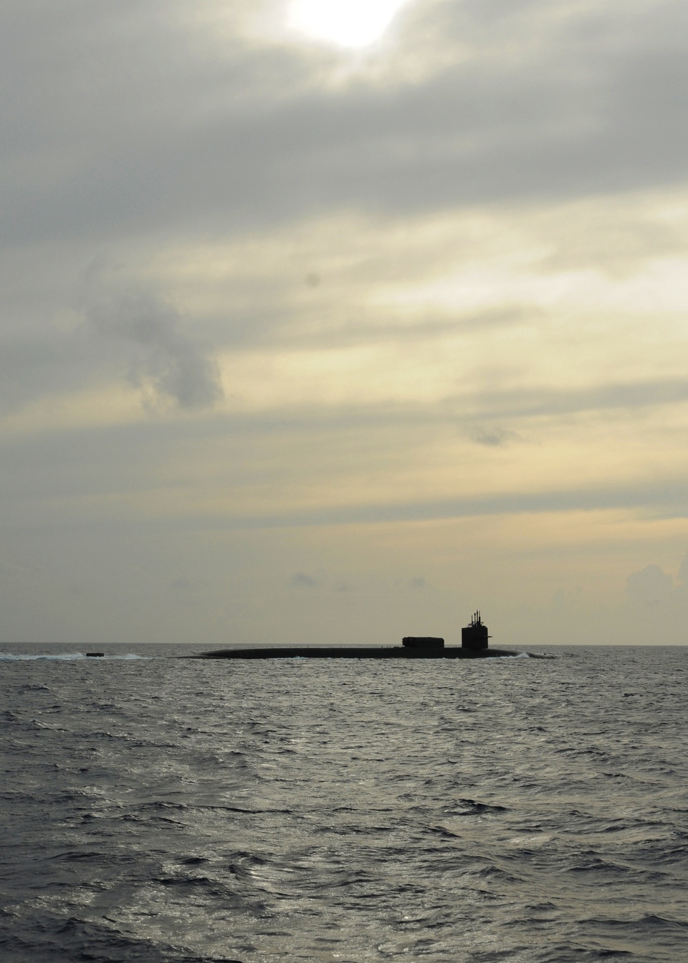 USS Florida arrives at Diego Garcia