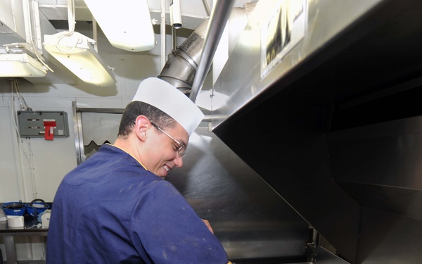 USS George H.W. Bush sailors perform duties