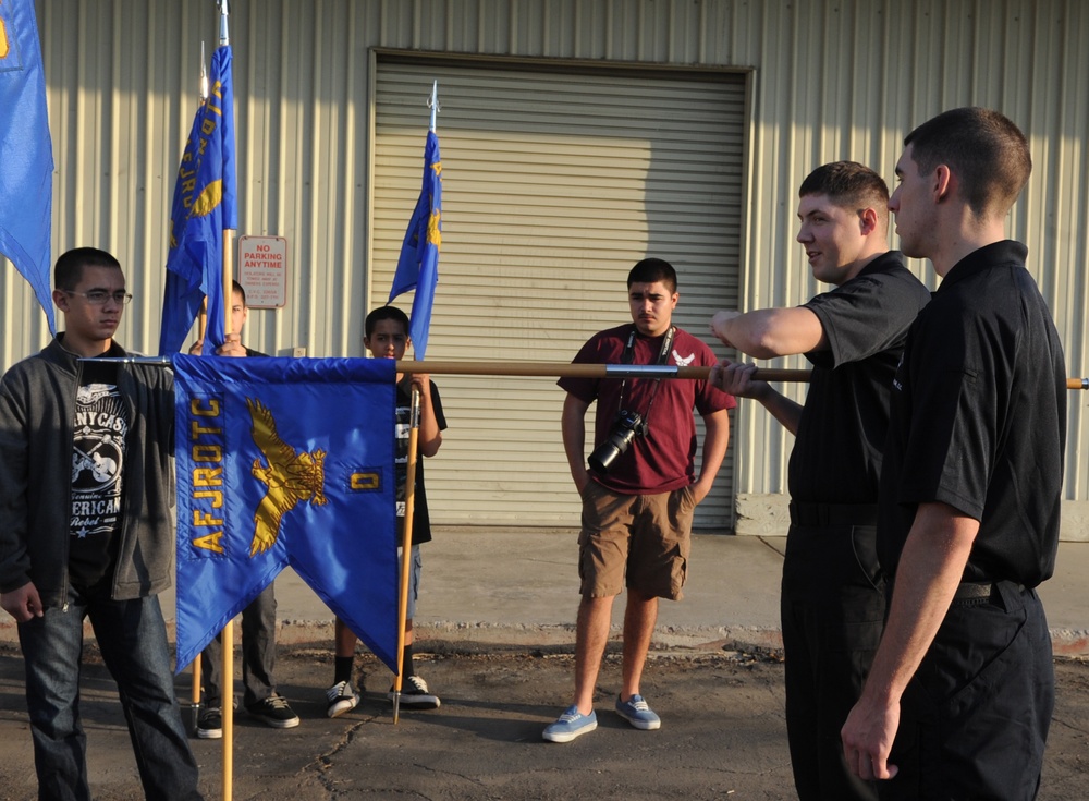 USAF Honor Guard visits Bakersfield High School