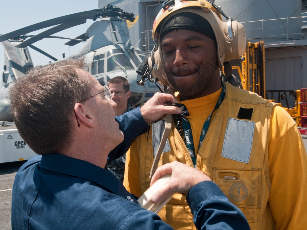 Sailor promoted to 2nd Class Petty Officer