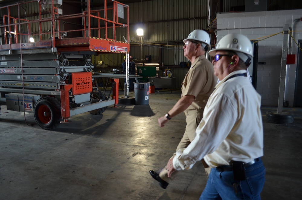 CNO tours the Austal USA