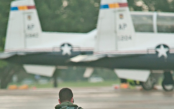 T-6s depart Randolph