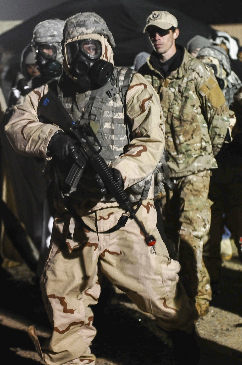 Soldiers and noncommissioned officers competing at the US Army Best Warrior Competition