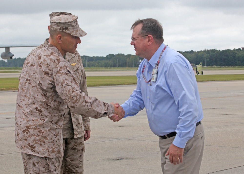 Brig. Gen Gorry visits MCAS Beaufort