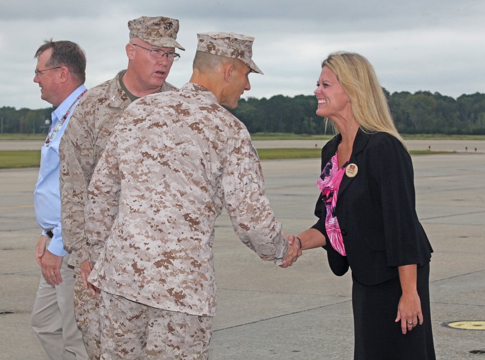 Brig. Gen Gorry visits MCAS Beaufort