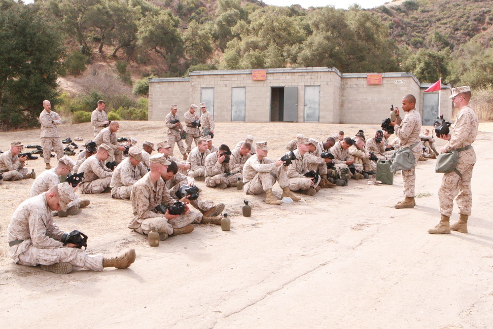 11th MEU trains in gas chamber