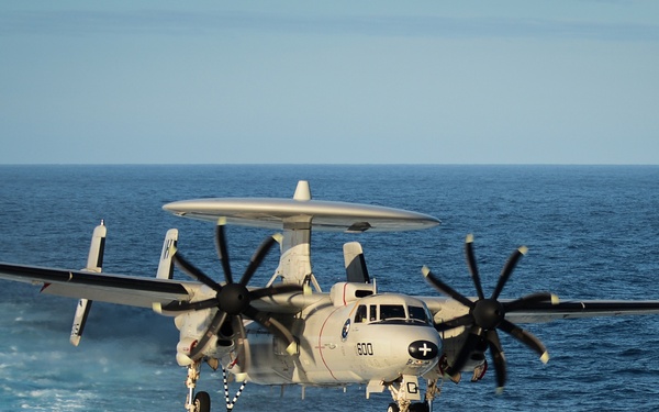 E-2C Hawkeye prepares to land