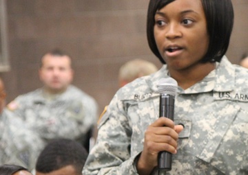 College student and soldier consoles her classmate