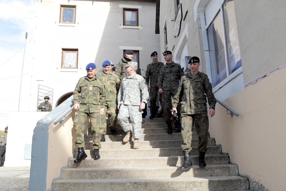 Multinational military leaders visit Joint Multinational Readiness Center, observe Saber Junction 2012 exercise