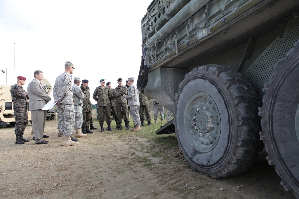 Multinational military leaders visit Joint Multinational Readiness Center, observe Saber Junction 2012 exercise