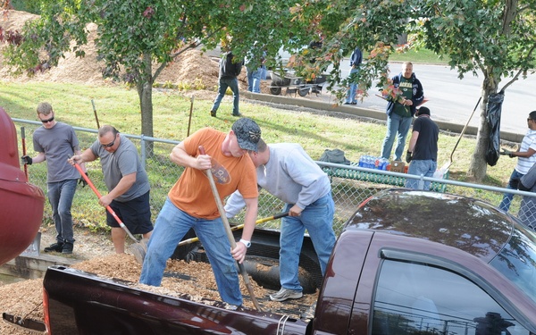 Helping hands have many hands helping