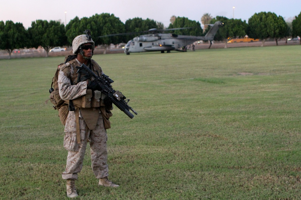 3/6 Marines conduct non-combatant evacuation training