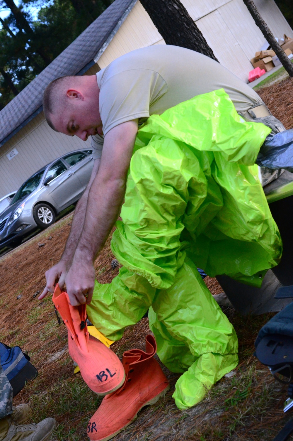 Army, NG Firefighters 'suit up' for HAZMAT