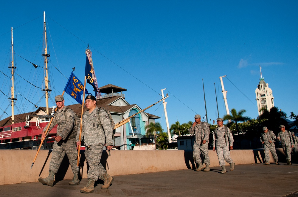 Ruck marching for 'family'