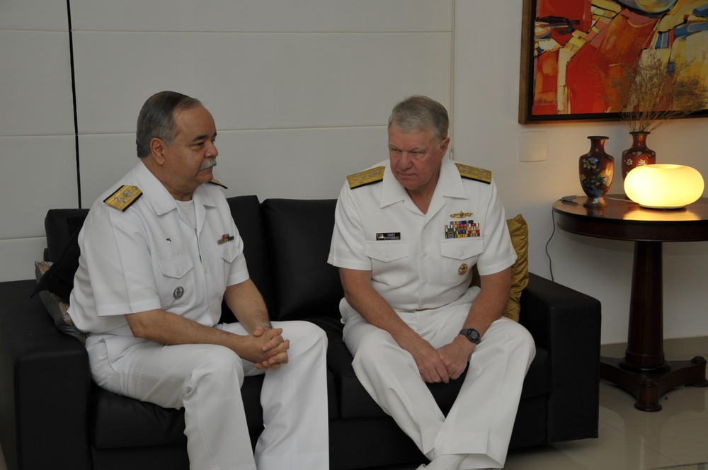 CNO visits Brazilian Navy leadership in Rio de Janeiro