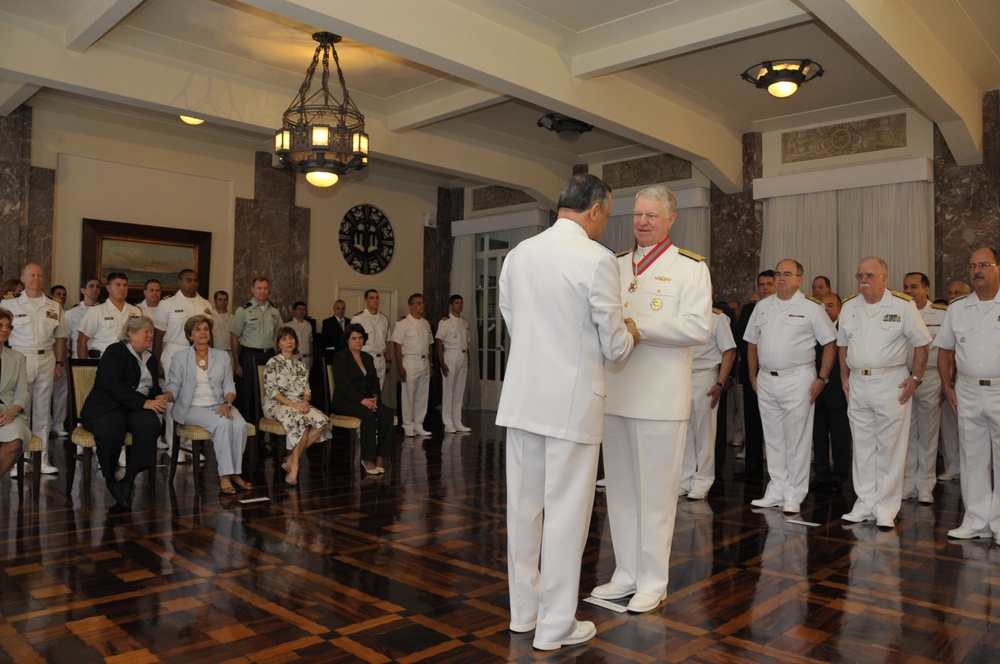 CNO visits Brazilian Navy leadership in Rio de Janeiro