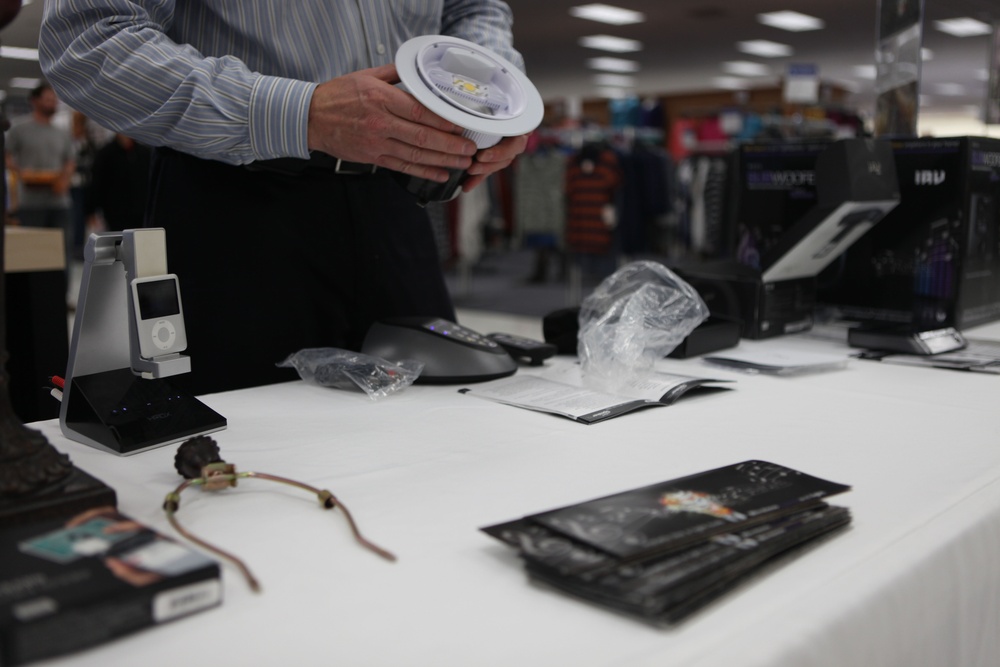 Items are displayed at the Energy Fair