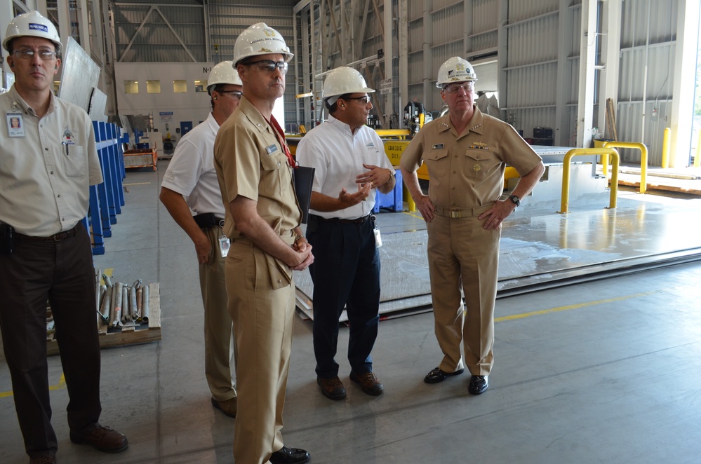 CNO visits Mobile facility to review littoral combat ship construction