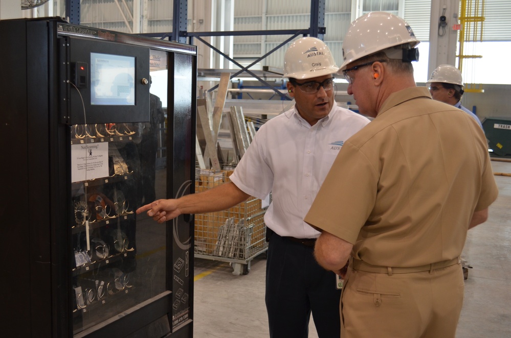 CNO visits Mobile facility to review littoral combat ship construction