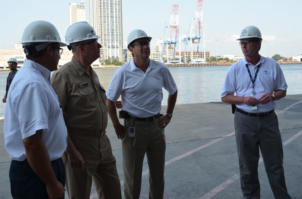 CNO visits Mobile facility to review littoral combat ship construction