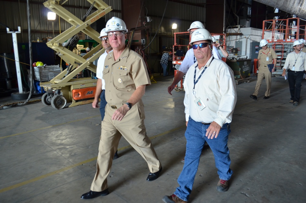 CNO visits Mobile facility to review littoral combat ship construction