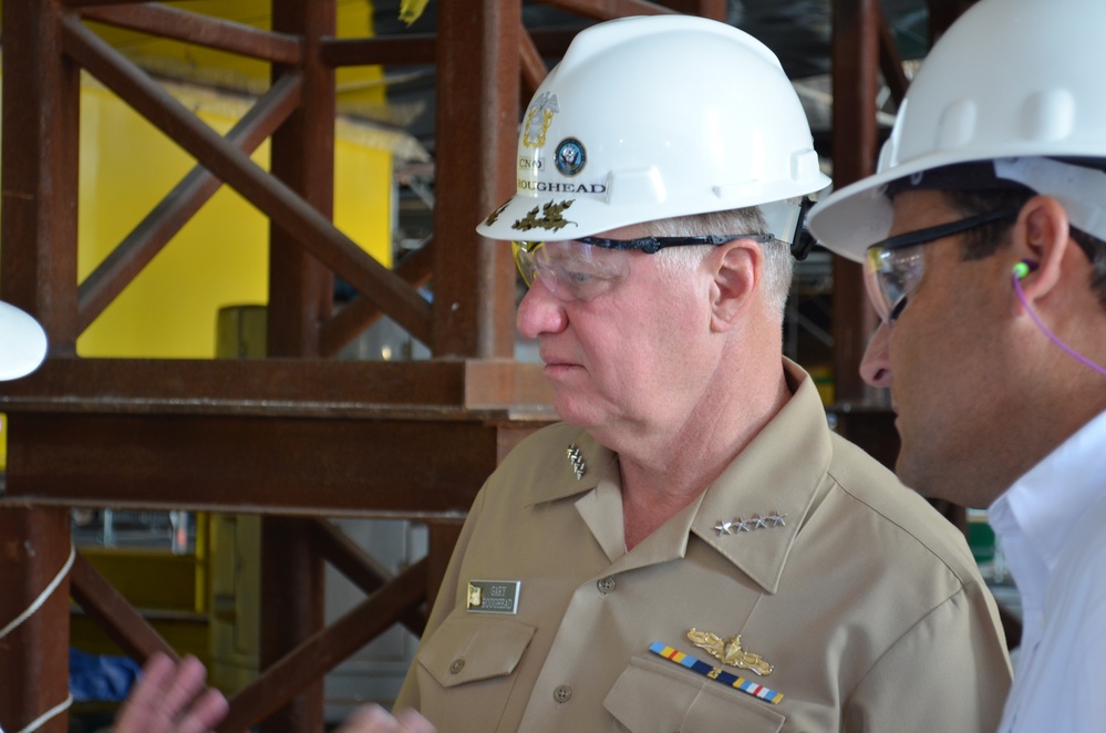 CNO visits Mobile facility to review littoral combat ship construction