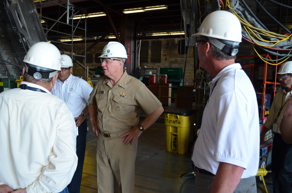 CNO visits Mobile facility to review littoral combat ship construction