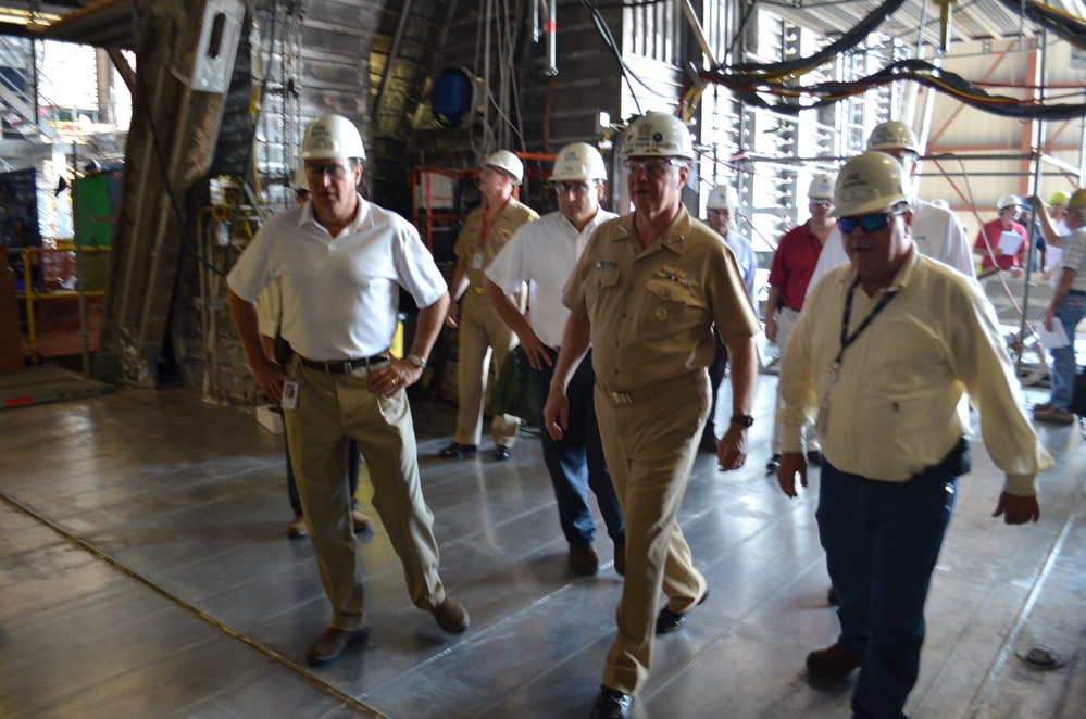CNO visits Mobile facility to review littoral combat ship construction