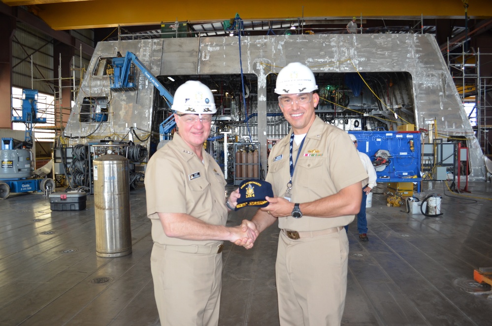CNO visits Mobile facility to review littoral combat ship construction