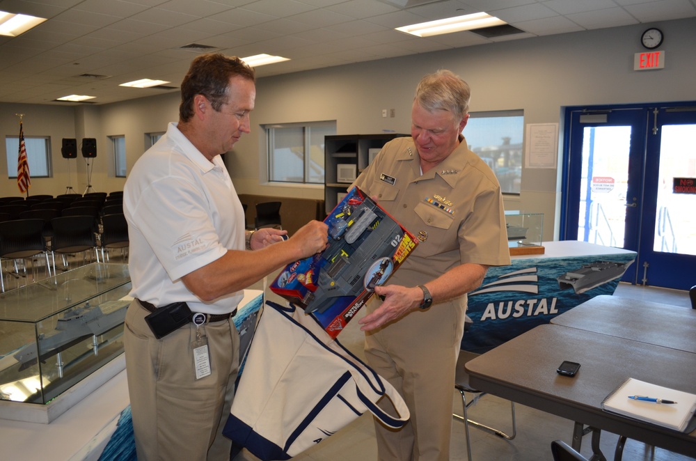 CNO visits Mobile facility to review littoral combat ship construction