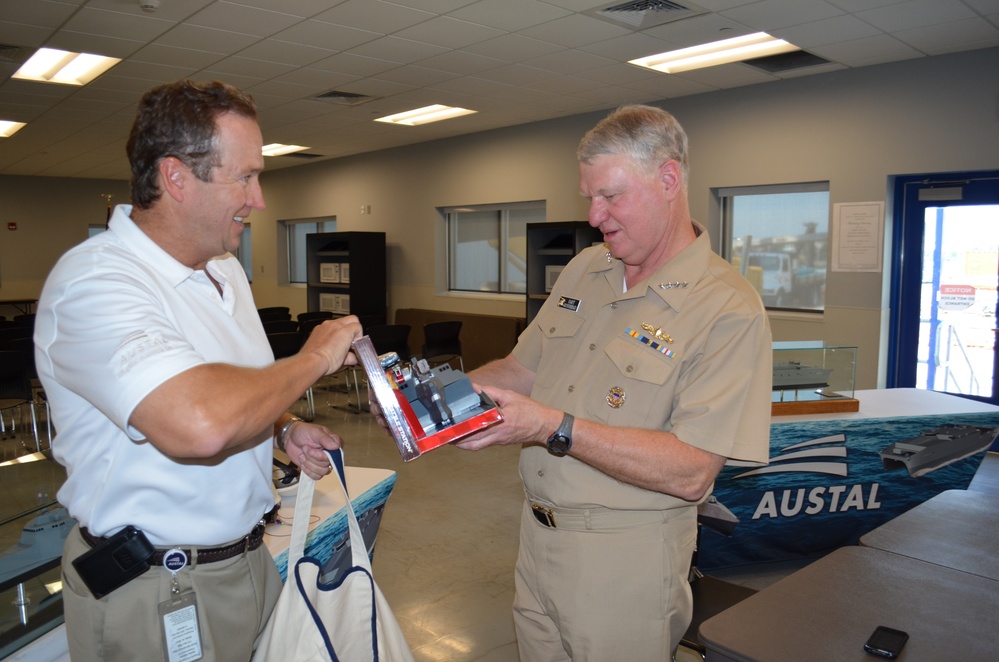 CNO visits Mobile facility to review littoral combat ship construction