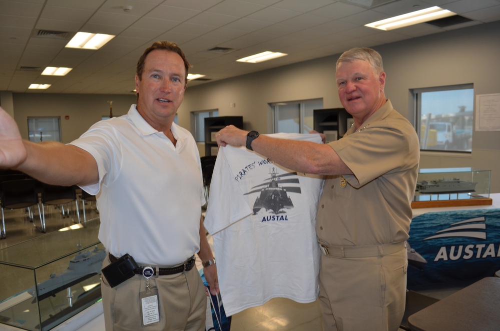 CNO visits Mobile facility to review littoral combat ship construction