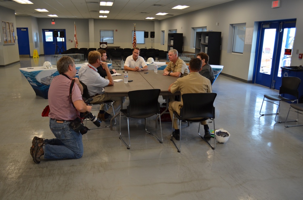 CNO visits Mobile facility to review littoral combat ship construction