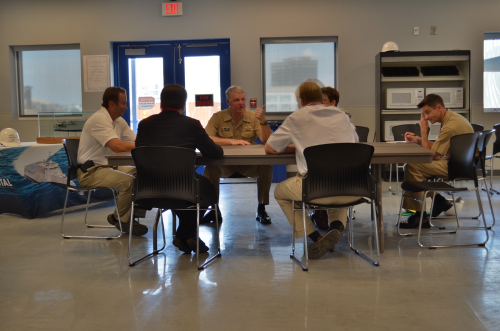 CNO visits Mobile facility to review littoral combat ship construction