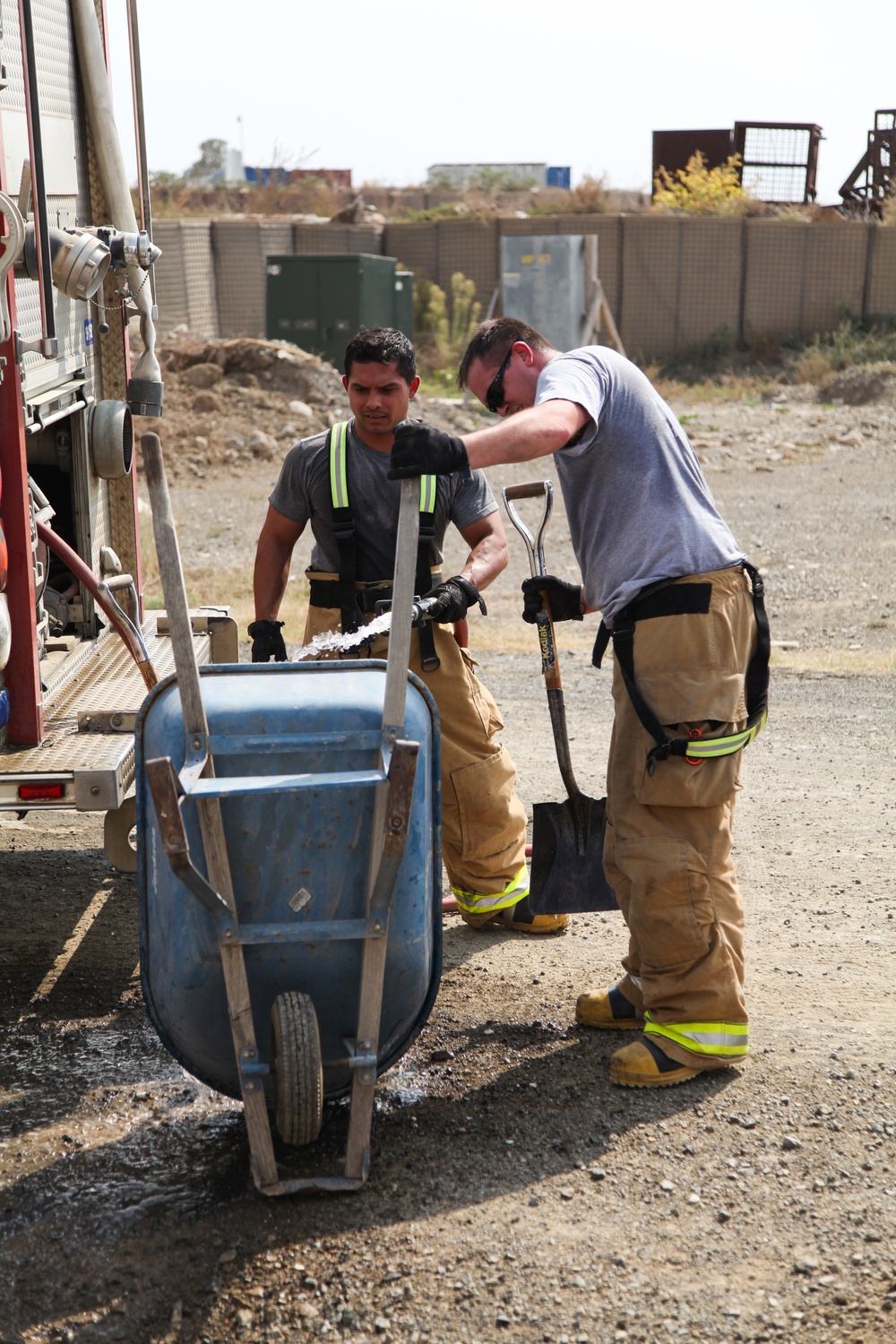 Salerno Fire Department live fire exercise