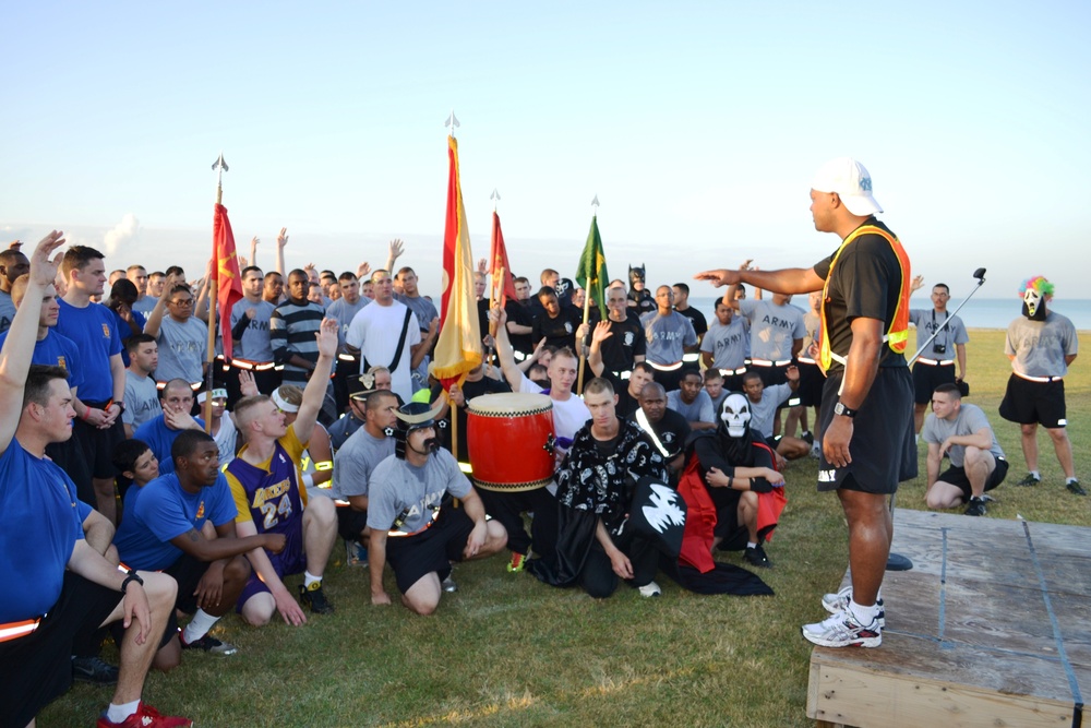 Soldiers in Japan celbrate Red Ribbon Week