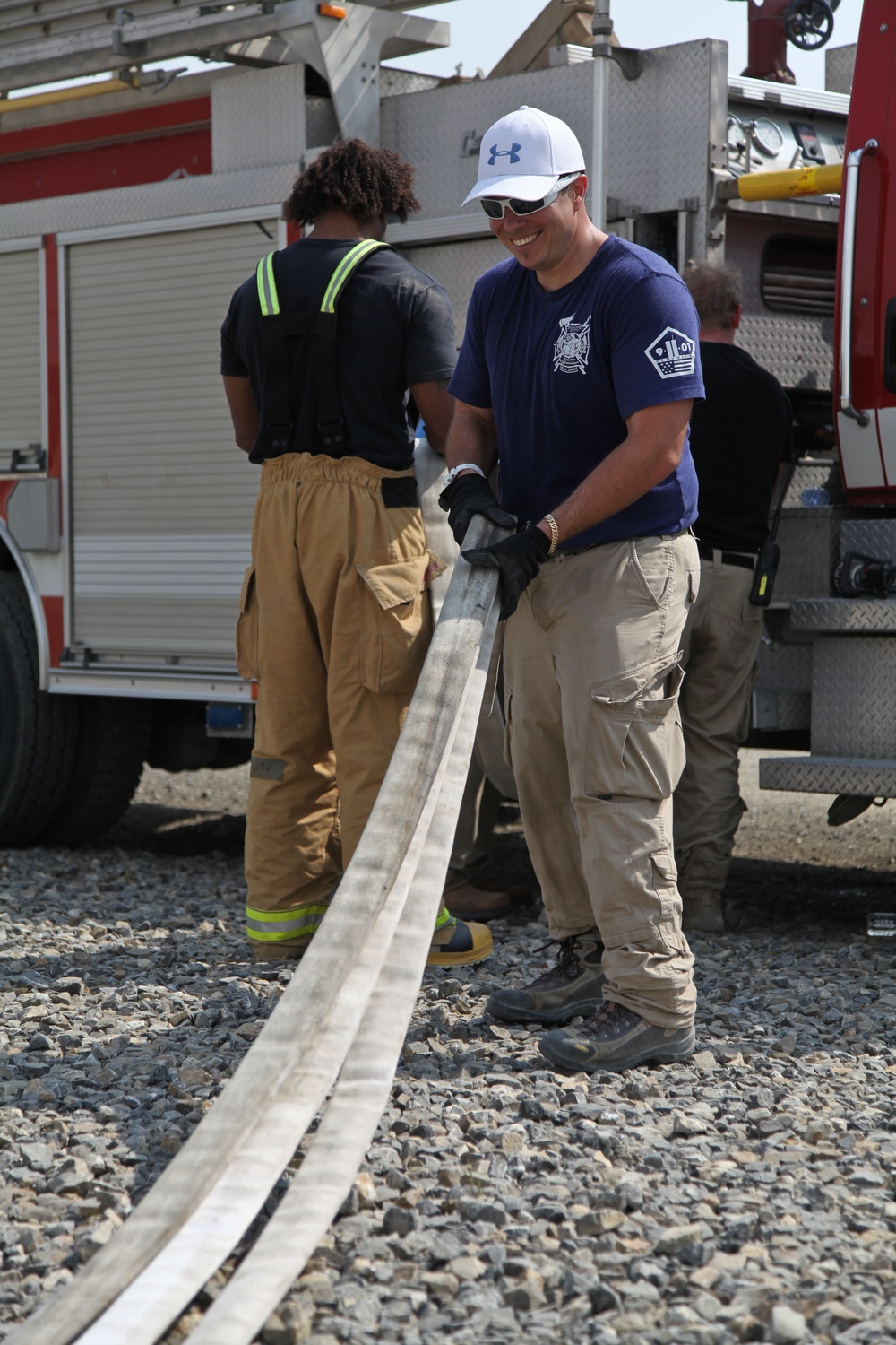 Salerno Fire Department live fire exercise