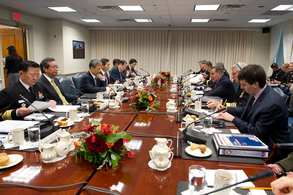 Secretary of defense meets with South Korean defense minister