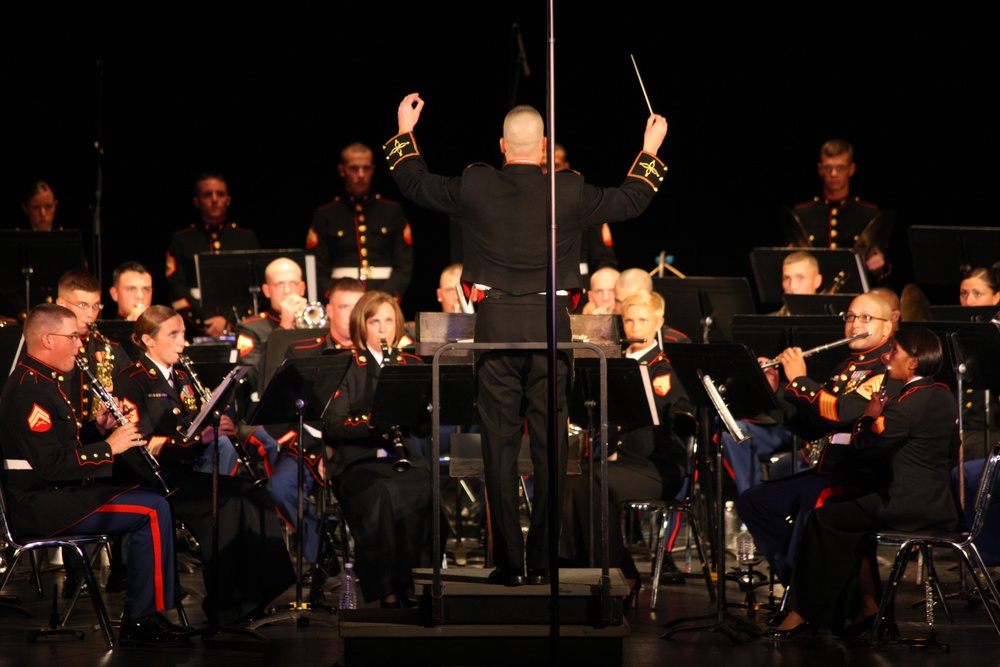 Parris Island Marine Band at the Celebrate Columbus 2012 Concert at the Klein Memorial Auditorium in Bridgeport, Conn.